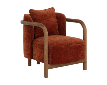 Sunpan 111956 - Beatrice Lounge Chair - Opera Spice